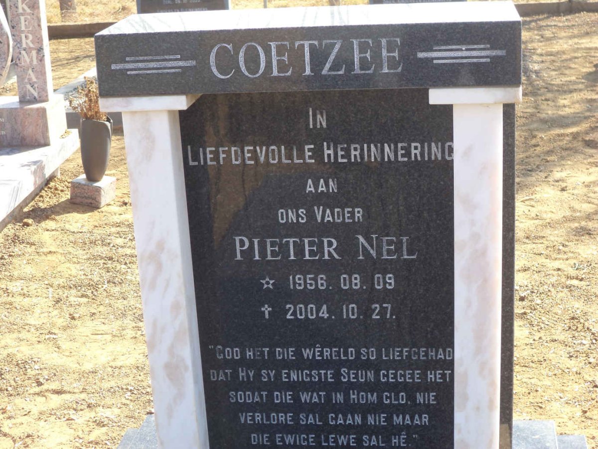 COETZEE Pieter Nel 1956-2004