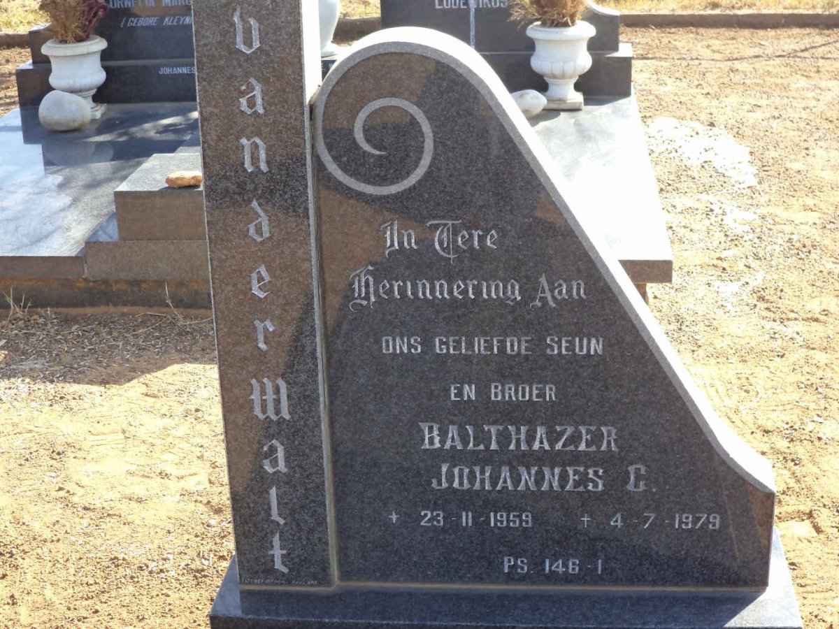 WALT Balthazer Johannes C., van der 1959-1979