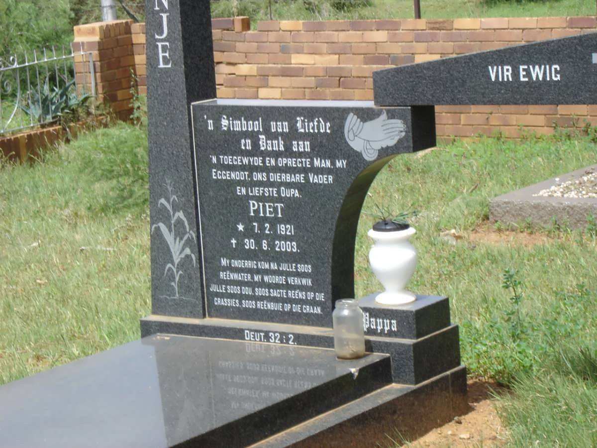 CRONJE Piet 1921-2003