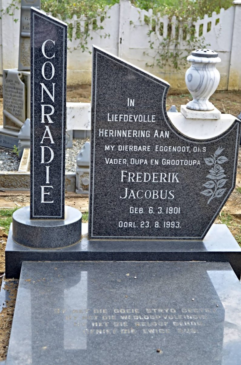 CONRADIE Frederik Jacobus 1901-1993