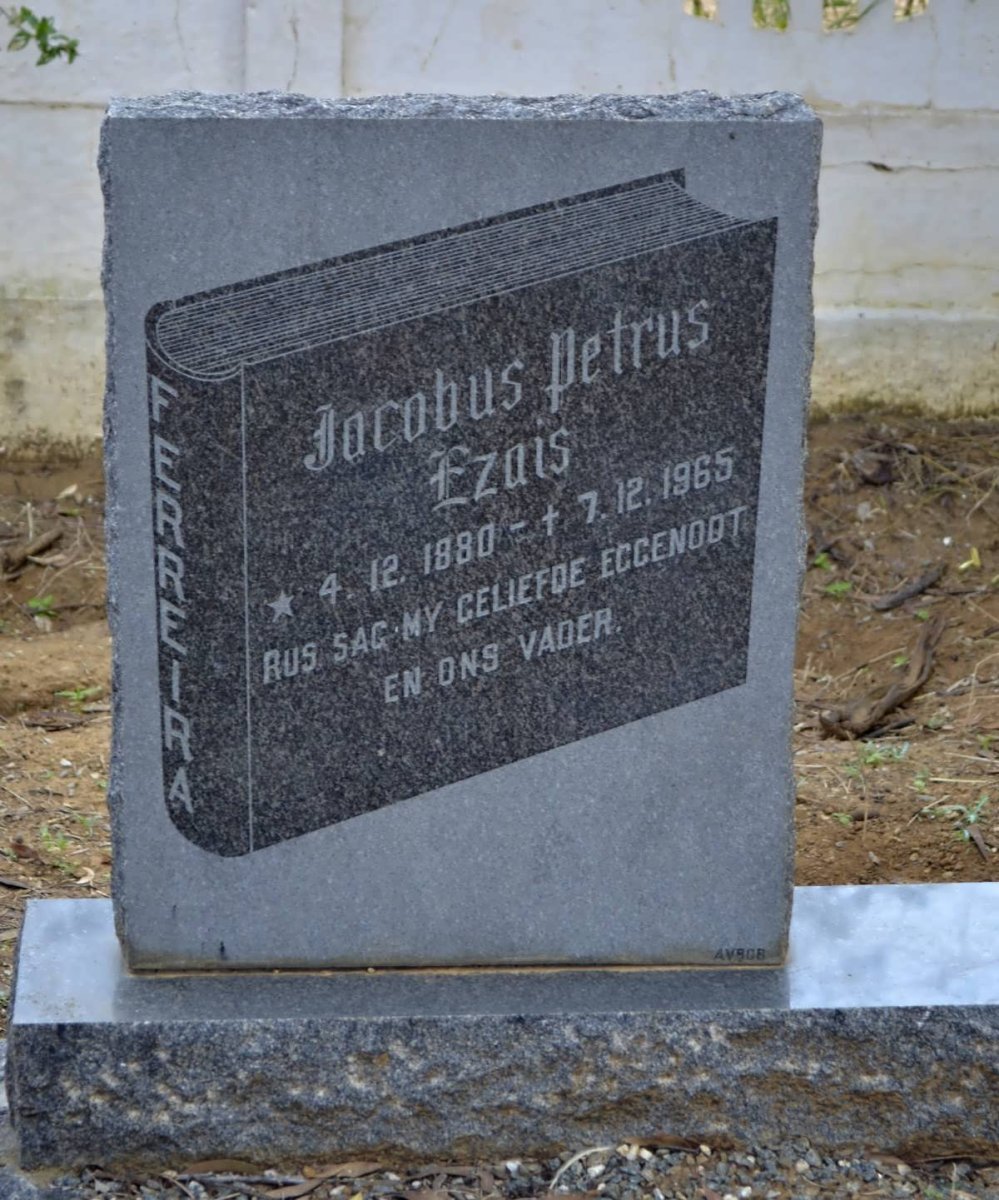 FERREIRA Jacobus Petrus Ezais 1880-1965