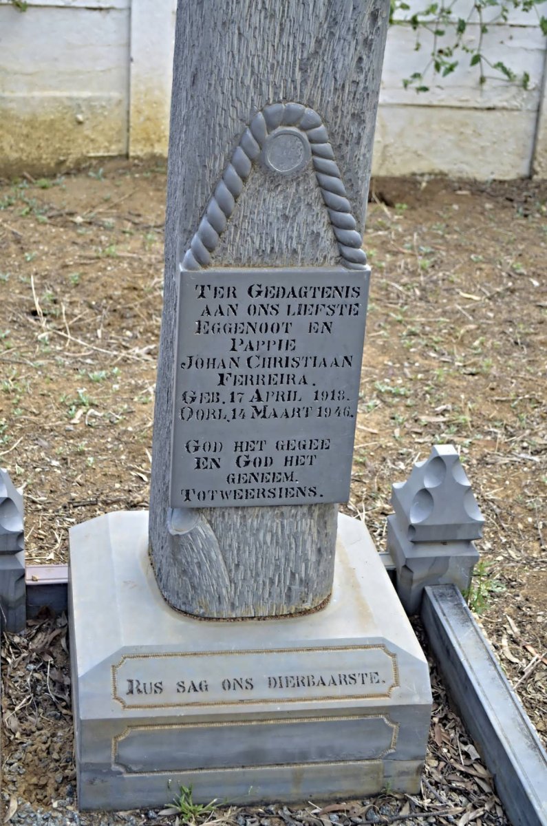 FERREIRA Johan Christiaan 1918-1946