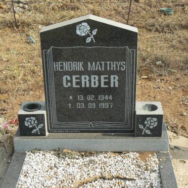 GERBER Hendrik Matthys 1944-1997