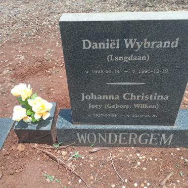 WONDERGEM Daniel Wybrand 1928-1995 & Johanna Christina WILKEN 1927-2010