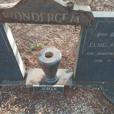 WONDERGEM Johan 1931-1992