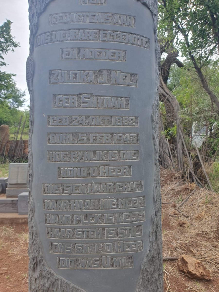 NEL Zuleika Janetta nee SNYMAN 1882-1943_1