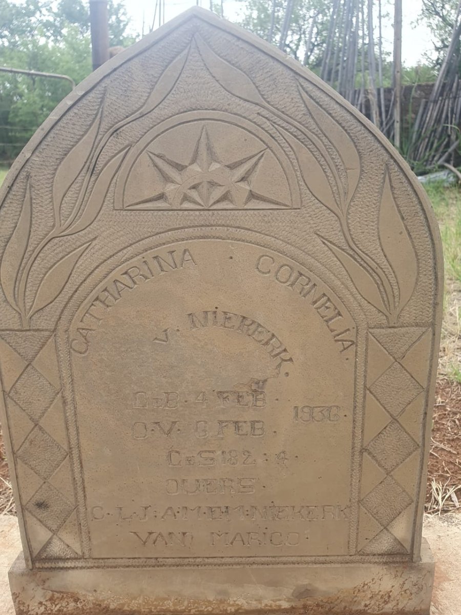 NIEKERK Catharina Cornelia, van 1936-1936