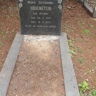 BODENSTEIN Maria Catharina nee SEYMORE 1903-1974