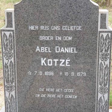 KOTZE Abel Daniel 1896-1979