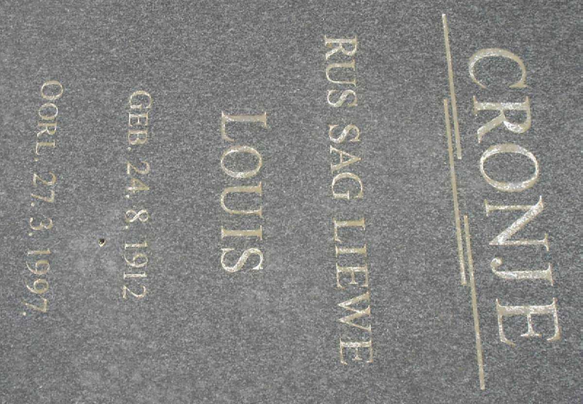 CRONJE Louis 1912-1997