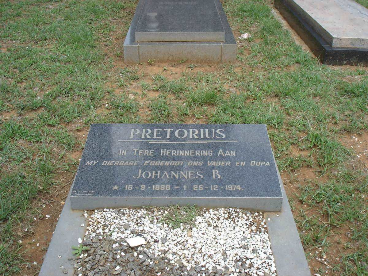 PRETORIUS Johannes B. 1898-1974