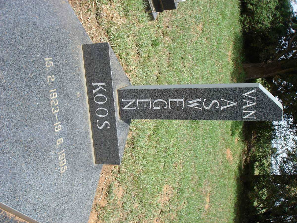 ASWEGEN Koos, van 1923-1995