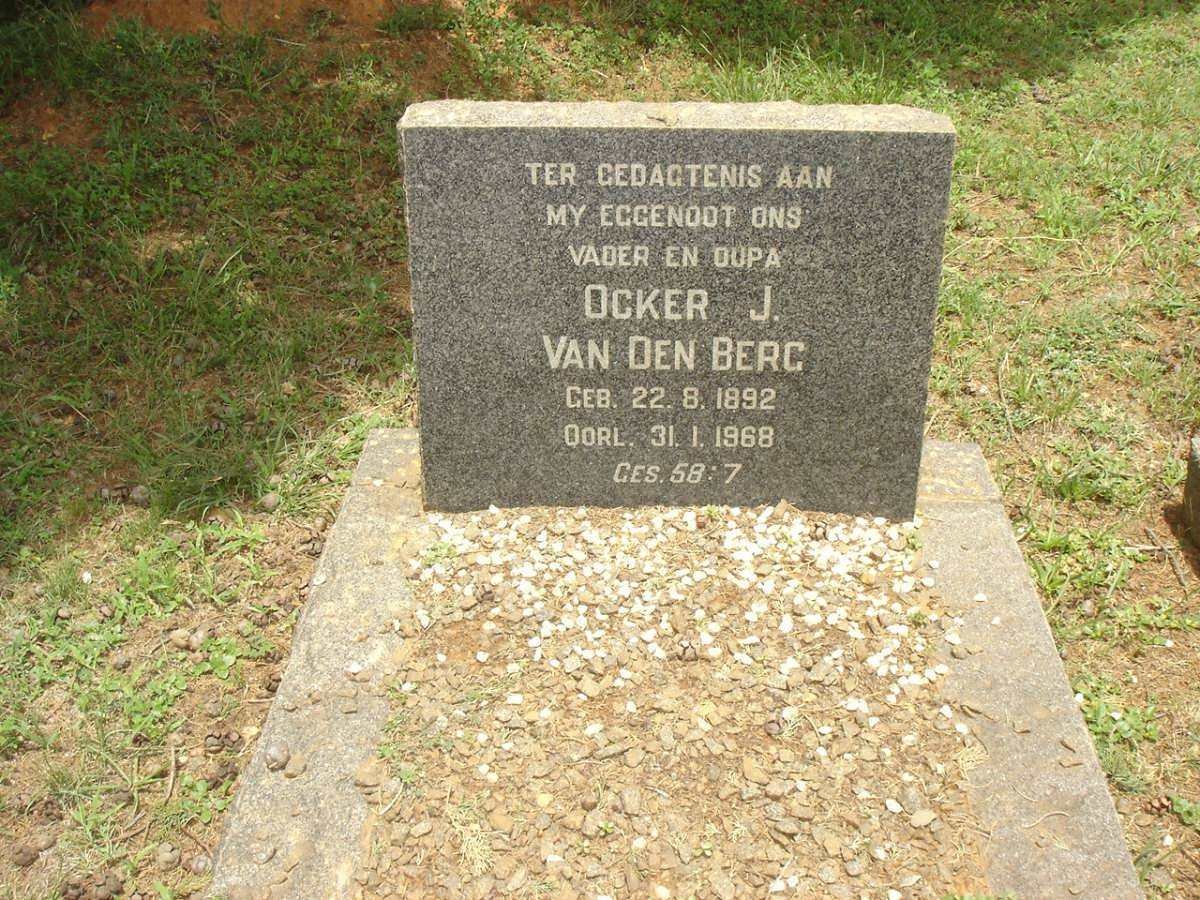 BERG Ocker J., van den 1892-1968