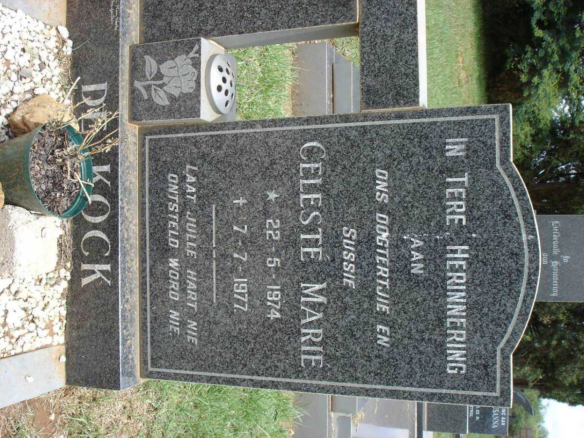 KOCK Celeste Marie, de 1974-1977
