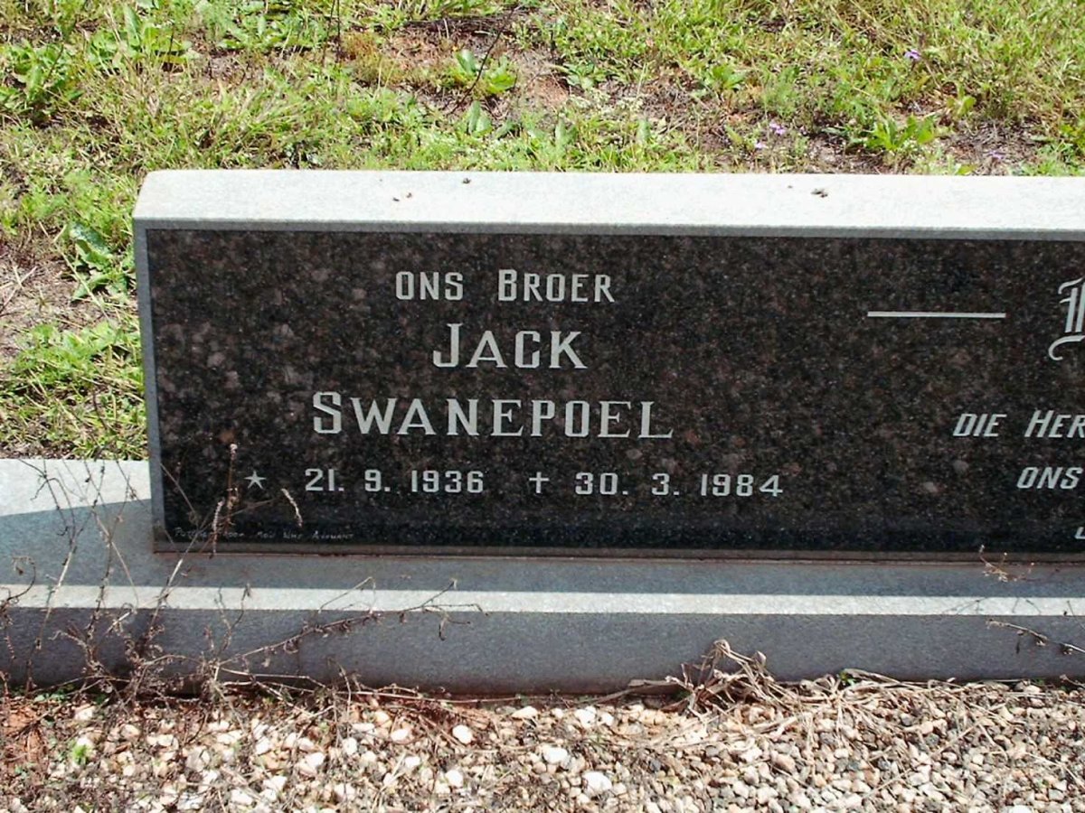 SWANEPOEL Jack 1936-1984