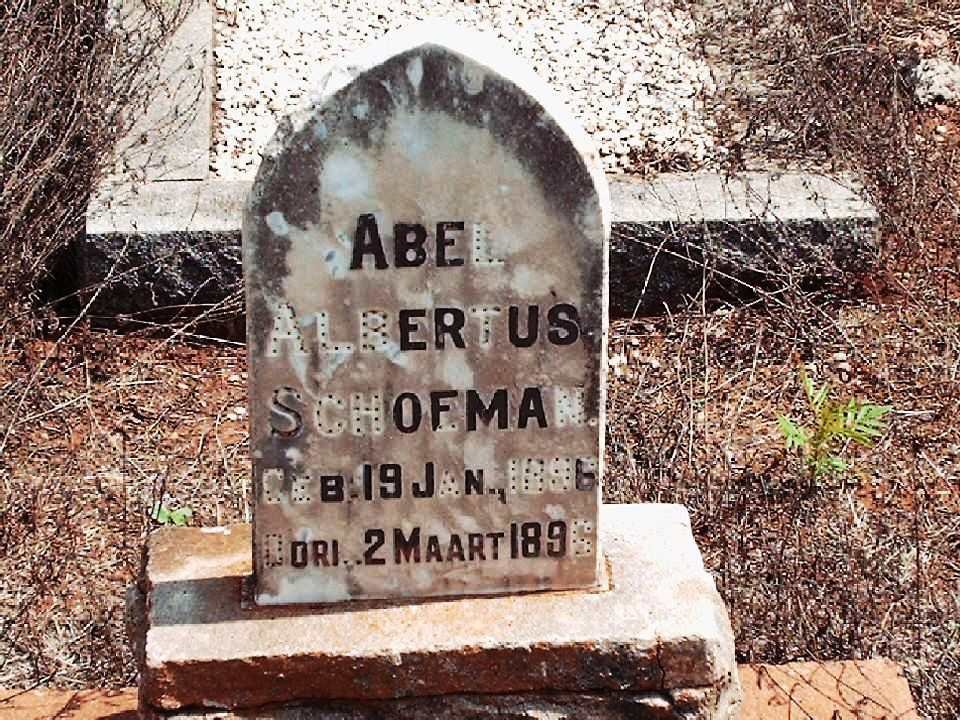 SCHOEMAN Abel Albertus 1896-1896