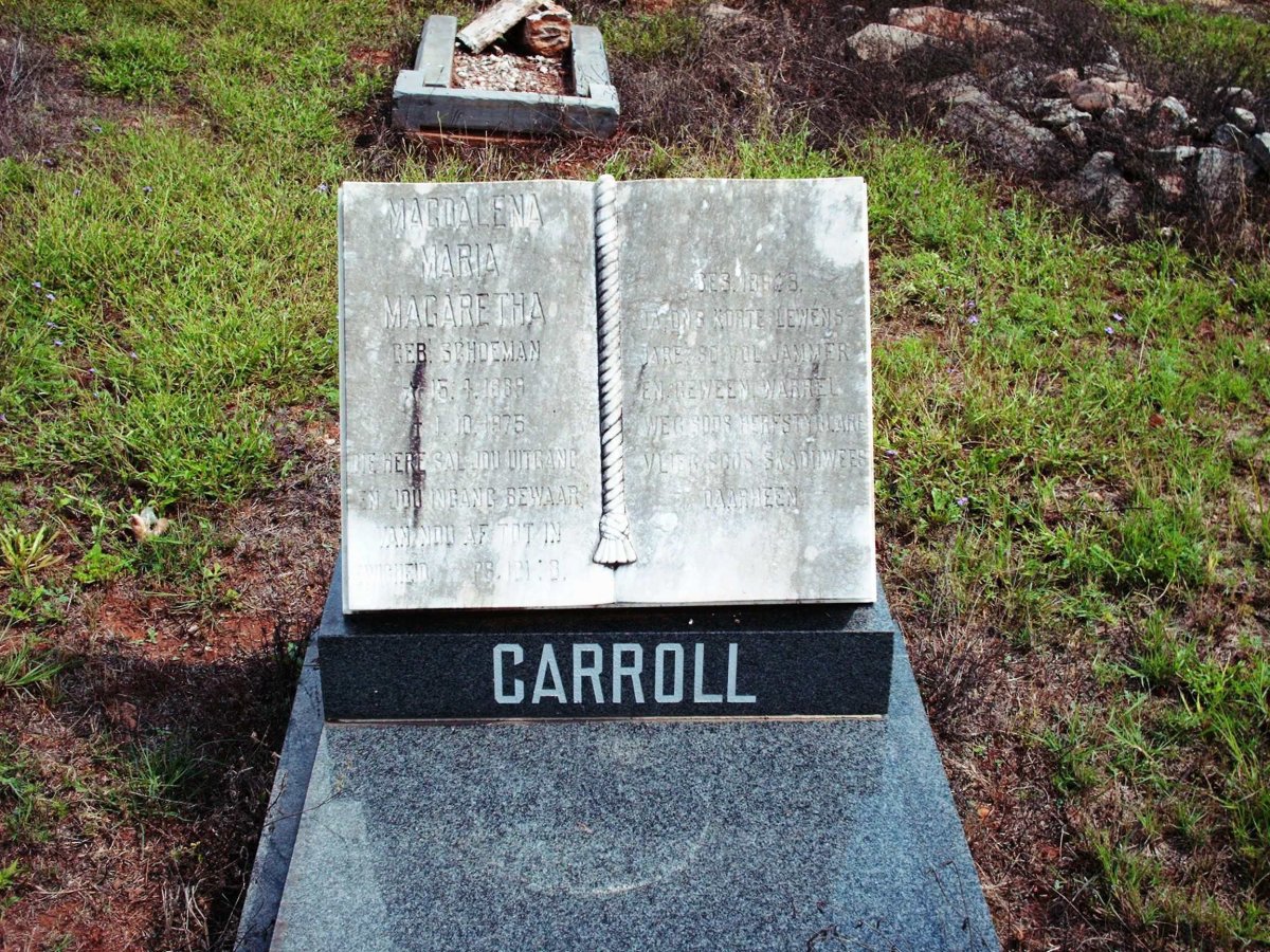 CARROL Magdalena Maria Magaretha nee SCHOEMAN 1889-1975