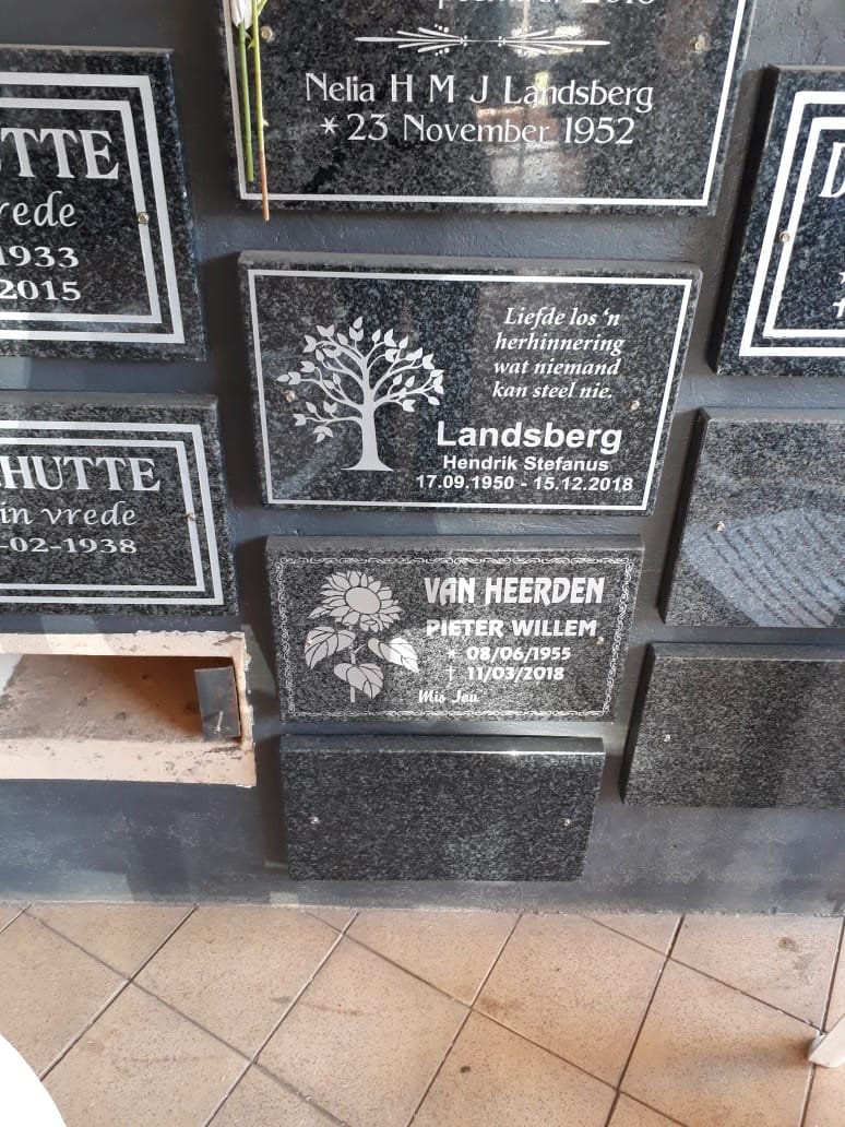 LANDSBERG Hendrik Stefanus 1950-2018