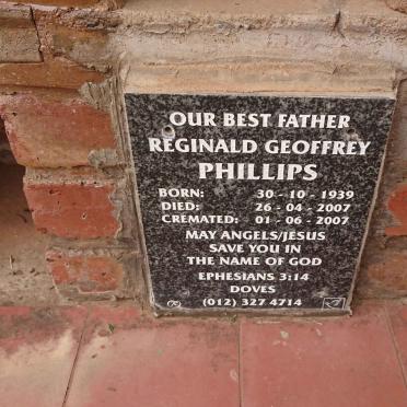 PHILLIPS Reginald Geoffrey 1939-2007