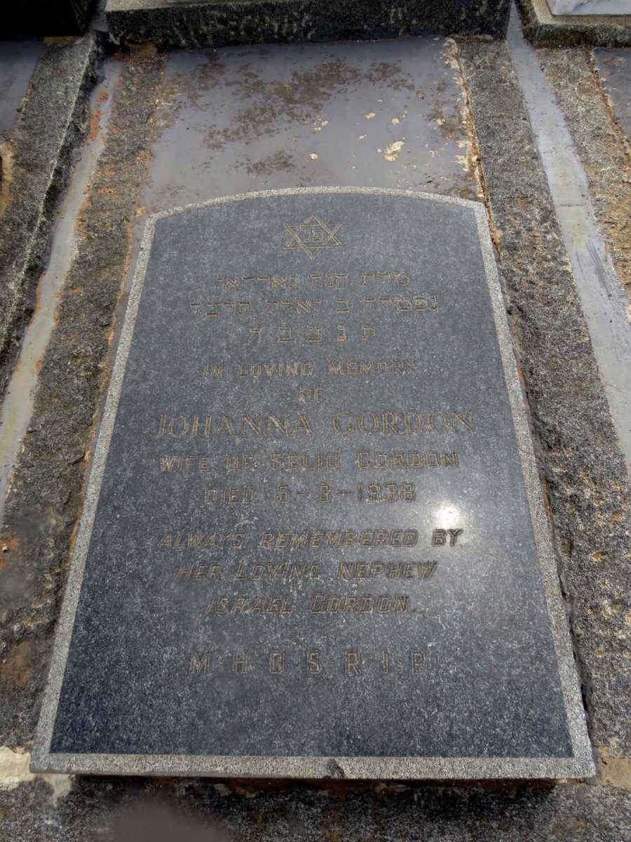 GORDON Johanna -1938