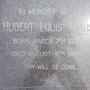 AMOS Hubert Louis 1887-1956