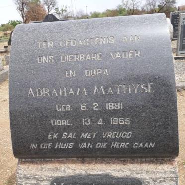 AARDE Abraham Mathyse, van 1881-1965
