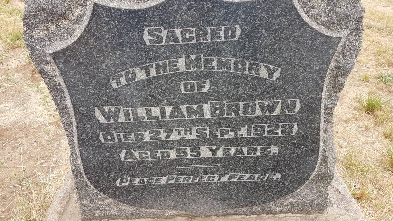 BROWN William -1928