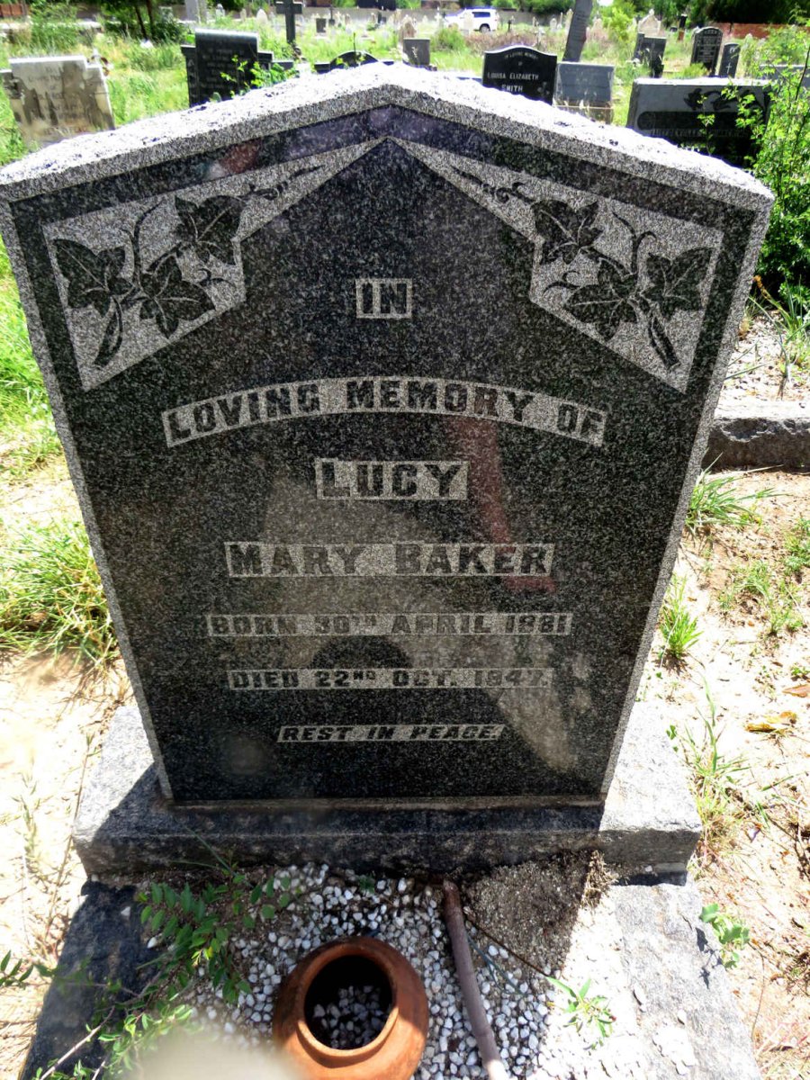 BAKER Lucy Mary 1881-1947