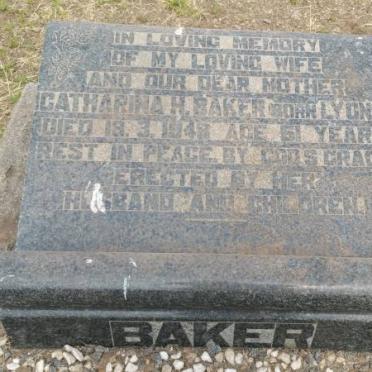 BAKER Catharina H. nee LYONS -1948