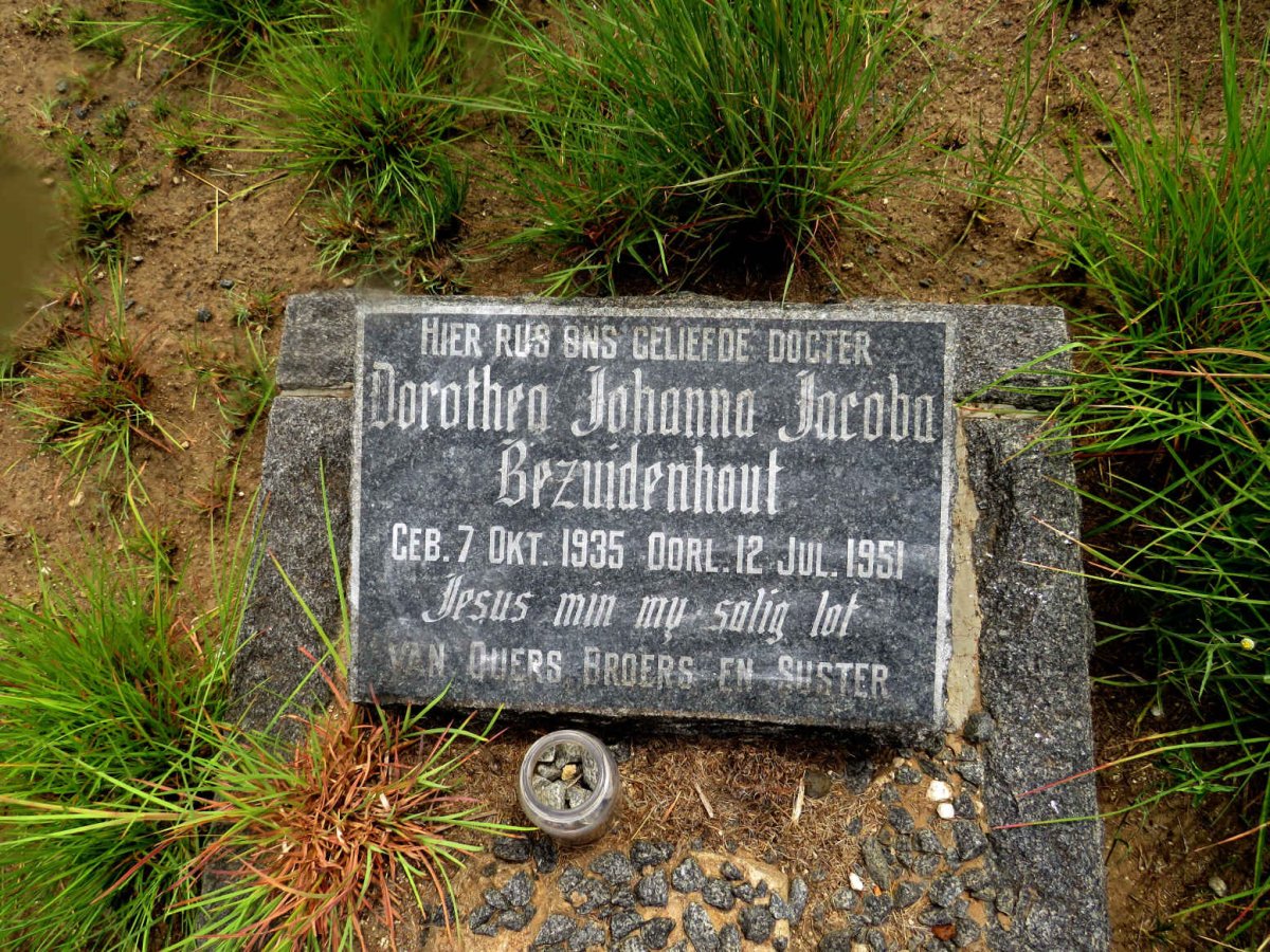 BEZUIDENHOUT Dorothea Johanna Jacoba 1935-1951