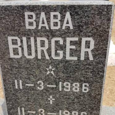 BURGER Baba 1986-1986