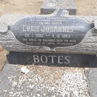 BOTES Louis Johannes 1892-1963