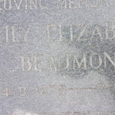 BEAUMONT Lily ELizabeth 1878-1959