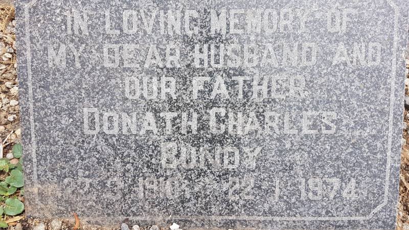 BUNDY Donath Charles 1910-1974
