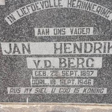 BERG Jan Hendrik, v.d. 1897-1946