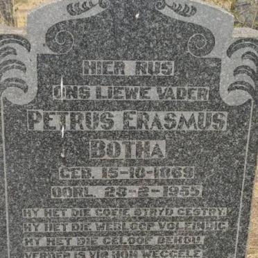 BOTHA Petrus Erasmus 1869-1955