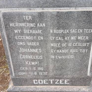 COETZEE Johannes Cornelius 1916-1972