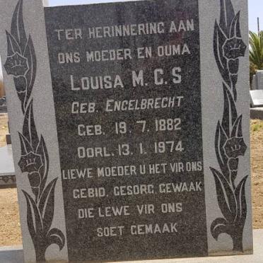 COMBRINCK Louisa M.C.S. nee ENGELBRECHT 1882-1974