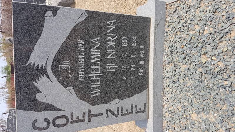 COETZEE Wilhelmina Hendrina 1900-1978