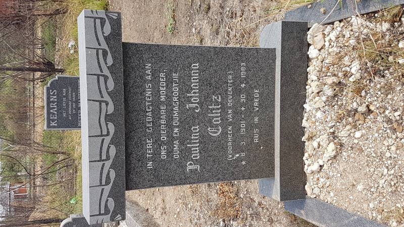 CALITZ Paulina Johanna voorheen VAN DEVENTER 1901-1983