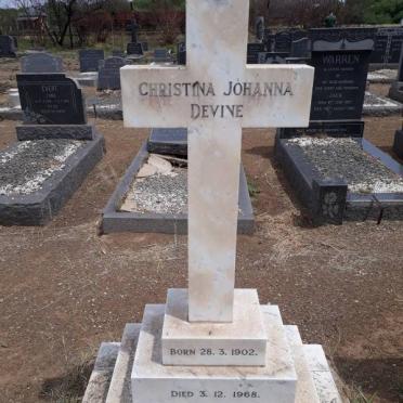DEVINE Henry Charles 1892-1983 &amp; Christina Johanna 1902-1968 