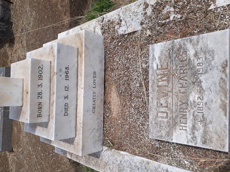 DEVINE Henry Charles 1892-1983 &amp; Christina Johanna 1902-1968