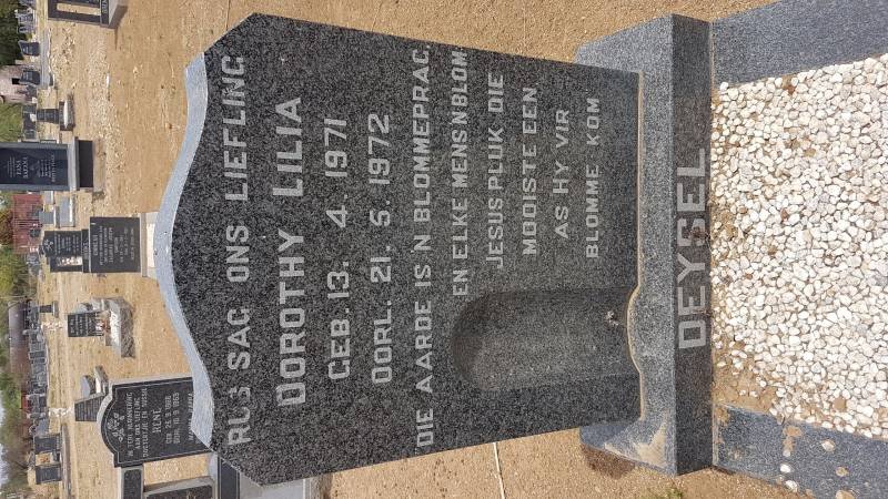 DEYSEL Dorothy Lilia 1971-1972