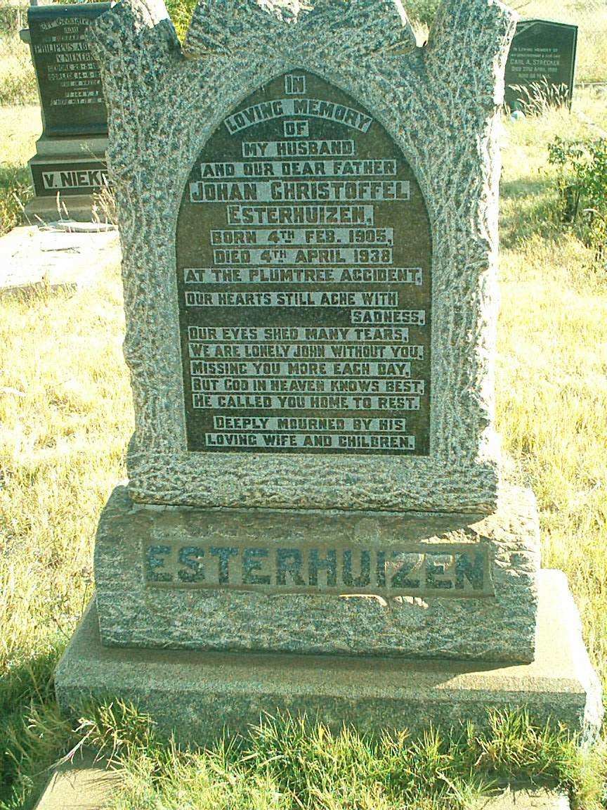 ESTERHUIZEN Johan Christoffel 1905-1938