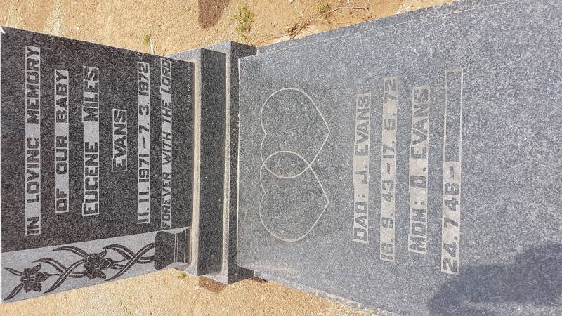 EVANS J. 1943-1972 &amp; D. 1946- :: EVANS Eugene Miles 1971-1972