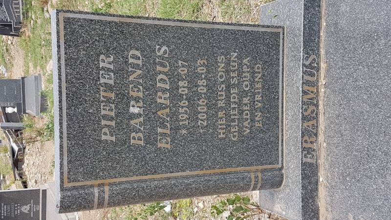 ERASMUS Pieter Barend Elardus 1956-2006