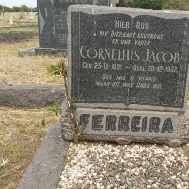 FERREIRA Cornelius Jacob 1891-1952