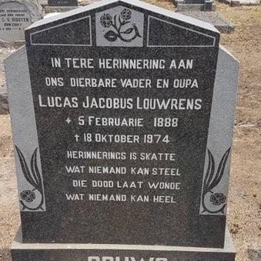 GOUWS Lucas Jacobus Louwrens 1888-1974