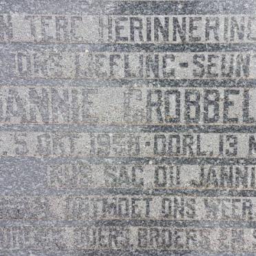 GROBBELAAR Jannie 1956-1960