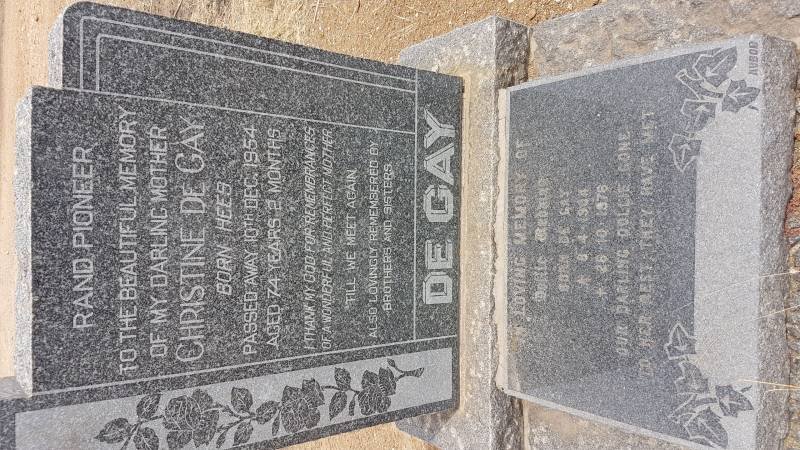 GAY Christine, de nee HEES -1954 :: RED? Dollie nee DE GAY 1904-197?